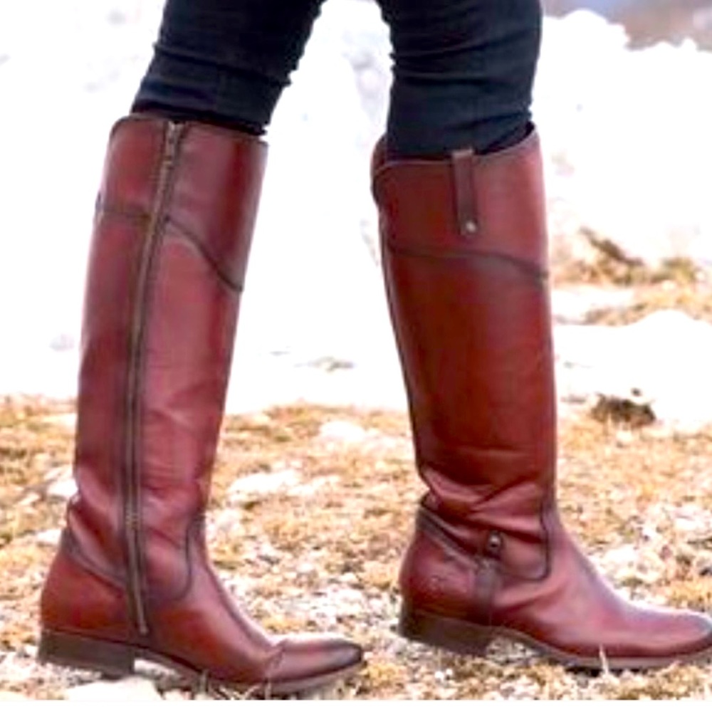 Frye Melissa tab tall boots